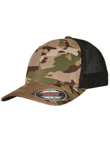 FLE-6511MC-Multicam Trucker Mesh Cap